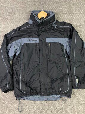 Columbia Interchange 3 in 1 Jacket Men's Medium Black Gray Vertex Core Bugaboo